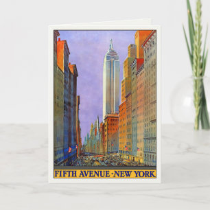 Wenskaart met New York Poster Print Kaart