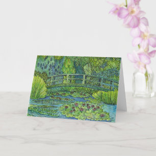 Wenskaart - Monet's Tangled Bridge Kaart