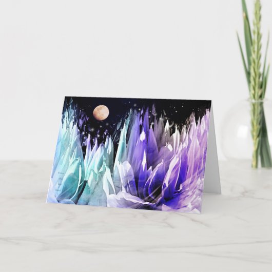 wenskaart "Moon over Iceland" Aankondiging (Voorkant)