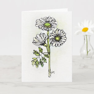 Wenskaart - NGA-Waterverf - Witte dagen Kaart