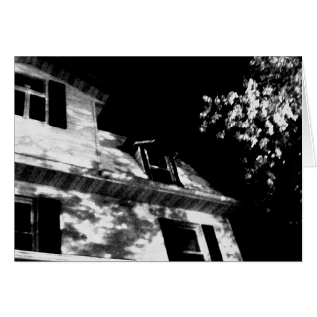 wenskaart "Night House" (Voorkant Horizontaal)