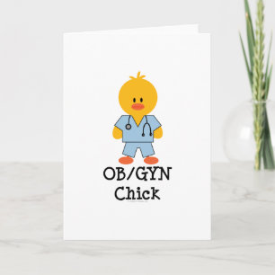 Wenskaart OB/GYN Chick Kaart
