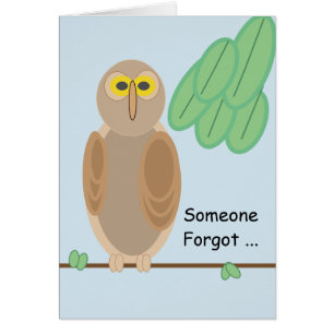 Wenskaart - Owl op Tak