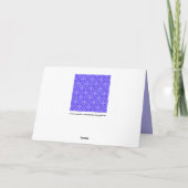 wenskaart Paarse geometrische cirkels Kaart (Achterkant)