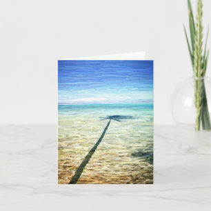 wenskaart "Palm Shadow" Kaart