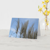Wenskaart - Pampasgras Kaart (Gele Bloem)