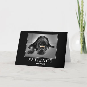 wenskaart "Patience Rewards" Kaart