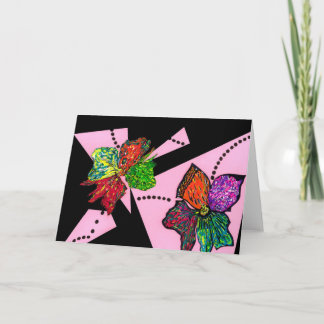 wenskaart "Petals in Motion" Kaart