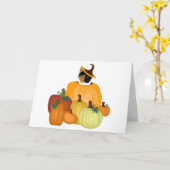 Wenskaart pompoenpatch kaart (Gele Bloem)