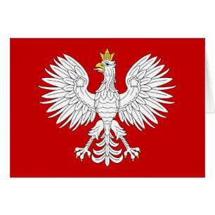 Wenskaart Poolse Eagle