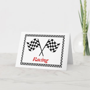 Wenskaart Racing Flags Kaart