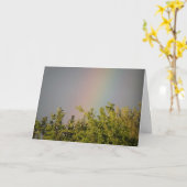 Wenskaart Rainbow Sky Kaart (Gele Bloem)