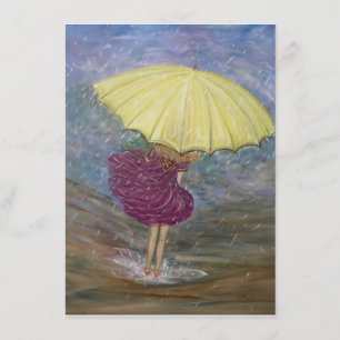 wenskaart "Raindance" blanco Kaart