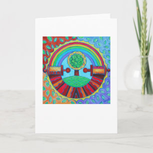 Wenskaart Regenboog Mandala Kaart