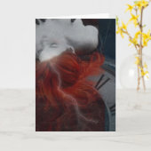 Wenskaart: Rood Kaart (Gele Bloem)