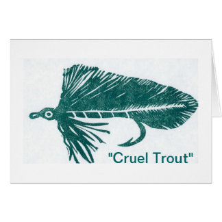 wenskaart "Ruwe forel"