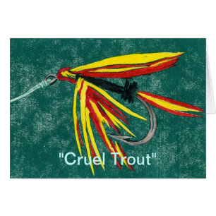 wenskaart "Ruwe forel"