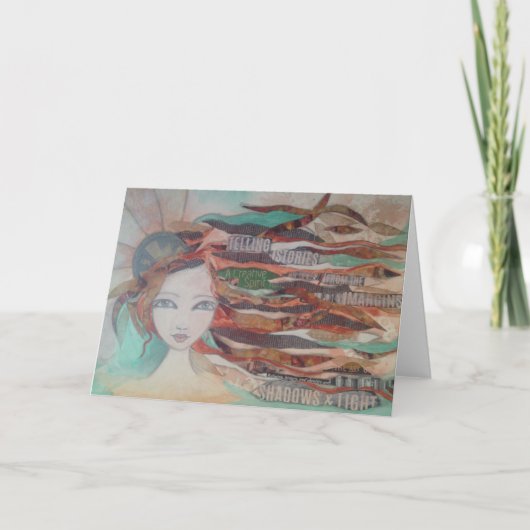 Wenskaart schaduwen en licht kaart (Voorkant)