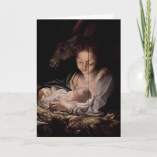 Wenskaart (Schrift): Lukas 2:19 Dauw Goddelijk Feestdagen Kaart