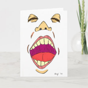 wenskaart "Shout" Kaart