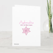 Wenskaart Sjabloon Aphrodite Spa & Boutique (Achterkant)