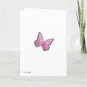 Wenskaart Sjabloon Borstkanker bewustzijn (Achterkant)