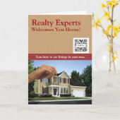 Wenskaart Sjabloon Realty Experts (Gele Bloem)
