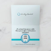 Wenskaart Sjabloon tandheelkundige zorg (Binnen)