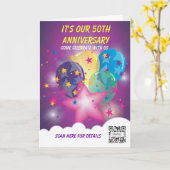 Wenskaart Sjabloon vieren (Gele Bloem)