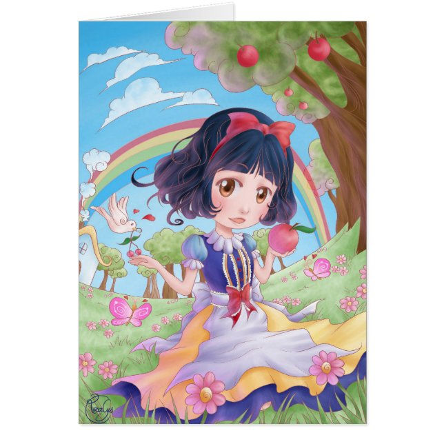 Wenskaart - Sneeuwwitje (Voorkant)