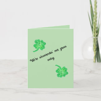 Wenskaart: St. Patrick's Day Feestdagen Kaart