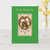 Wenskaart St. Patrick's Day Kaart (Gele Bloem)