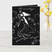 wenskaart sterren kaart (Gele Bloem)