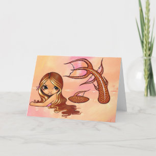 wenskaart "Sun Kissed Mermaid" Kaart