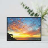 wenskaart, Sunset, Makua Cabin, Makena, Maui Kaart (Staand voorkant)