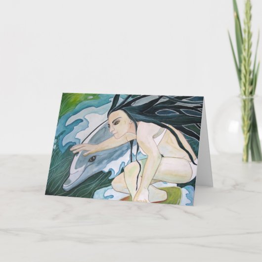 Wenskaart: "Surfers" Kaart (Voorkant)