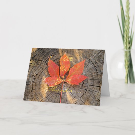 WENSKAART - THANKSGIVING - FEESTDAGEN KAART (Voorkant)