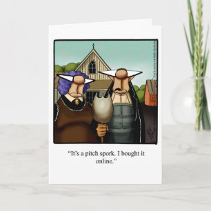 Wenskaart Thanksgiving Humor Feestdagen Kaart