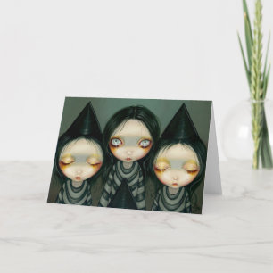 wenskaart "Three Witchy Sisters" Kaart