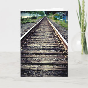 Wenskaart treinspoor kaart