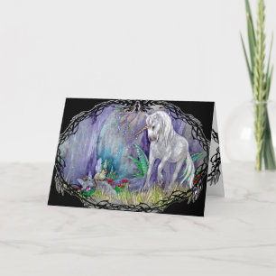 Wenskaart - Unicorn Fairy Cats Kaart