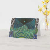 wenskaart "Uranian Road" Kaart (Gele Bloem)