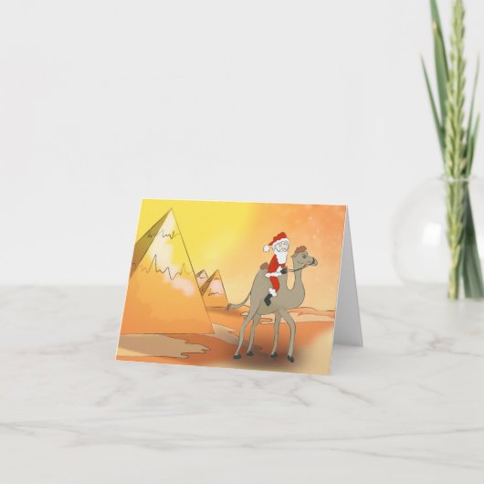 wenskaart vader Kerstmis in Egypte Feestdagen Kaart (Voorkant)