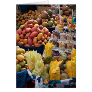 Wenskaart van ananas, vers fruit