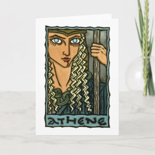 Wenskaart van Athene Kaart