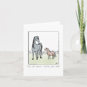 Wenskaart van blanco paarden kaart