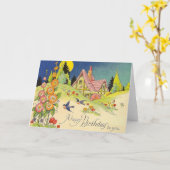 Wenskaart van de Aankomst van de Katoen Kaart (Gele Bloem)