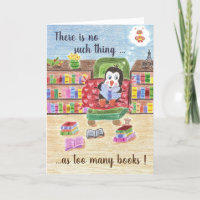Wenskaart van de de bibliothecaris het leuke