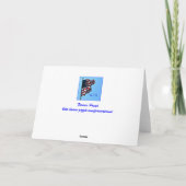 Wenskaart van de herdenkingsdag Kaart (Achterkant)