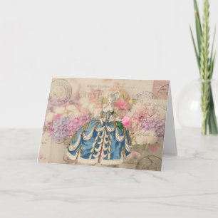 Wenskaart van de Hydrangea hortensia van Redoute Kaart